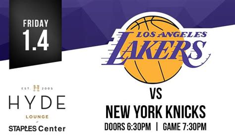 If you want a premium experience, like courtside seats or a suite, those will be more expensive. . Knicks lakers tickets